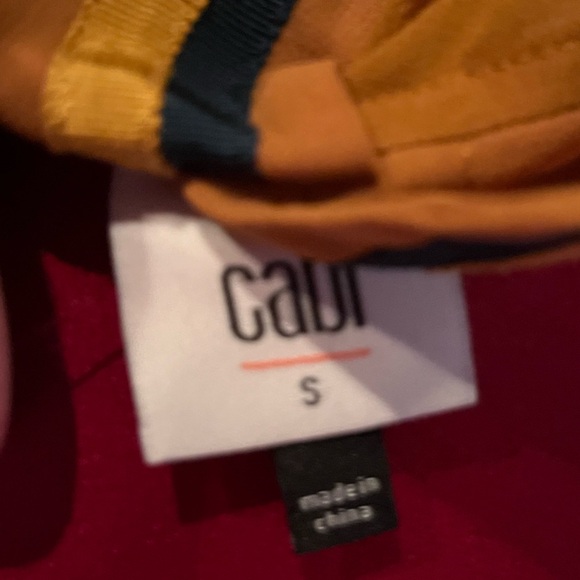 CAbi - Cheers Ombre Dot Sleeveless Blouse Top small gold blue - Picture 3 of 3